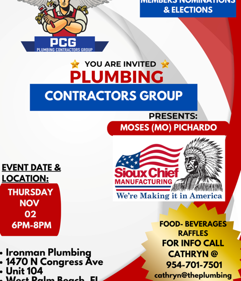 Plumbing contractors group November event